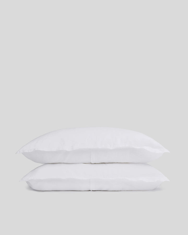Linen Sham Set White