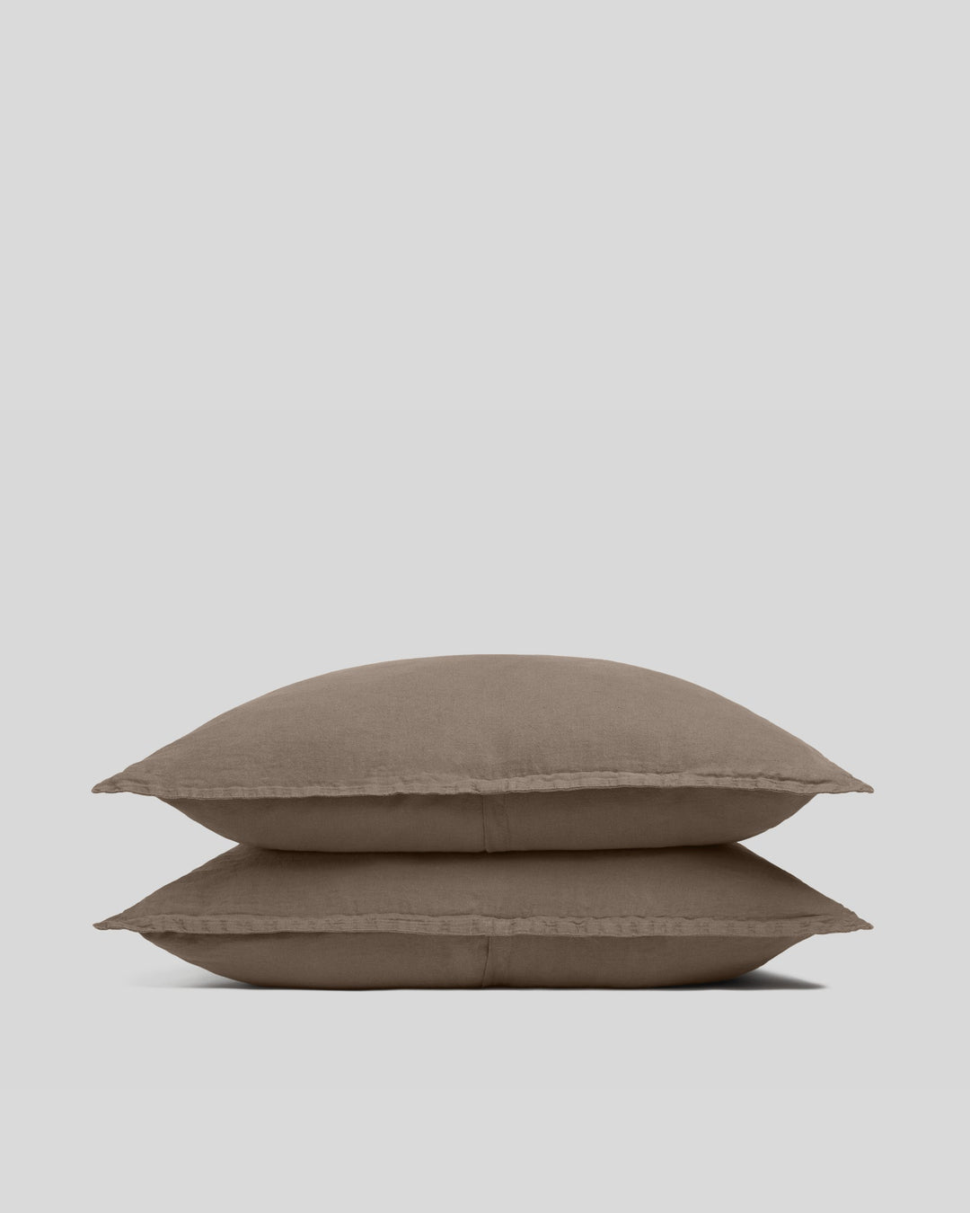 Linen Sham Set Warm Grey