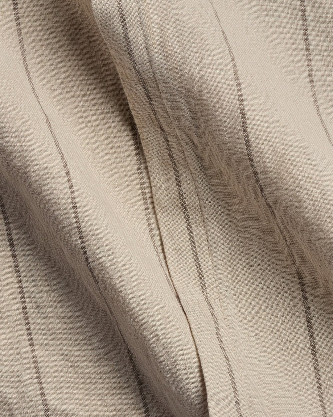 Linen Sham Set Bone Stripe
