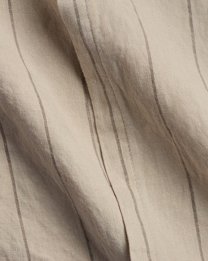 Linen Sham Set Bone Stripe