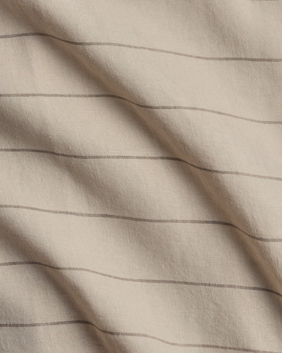 Linen Duvet Cover Bone Stripe