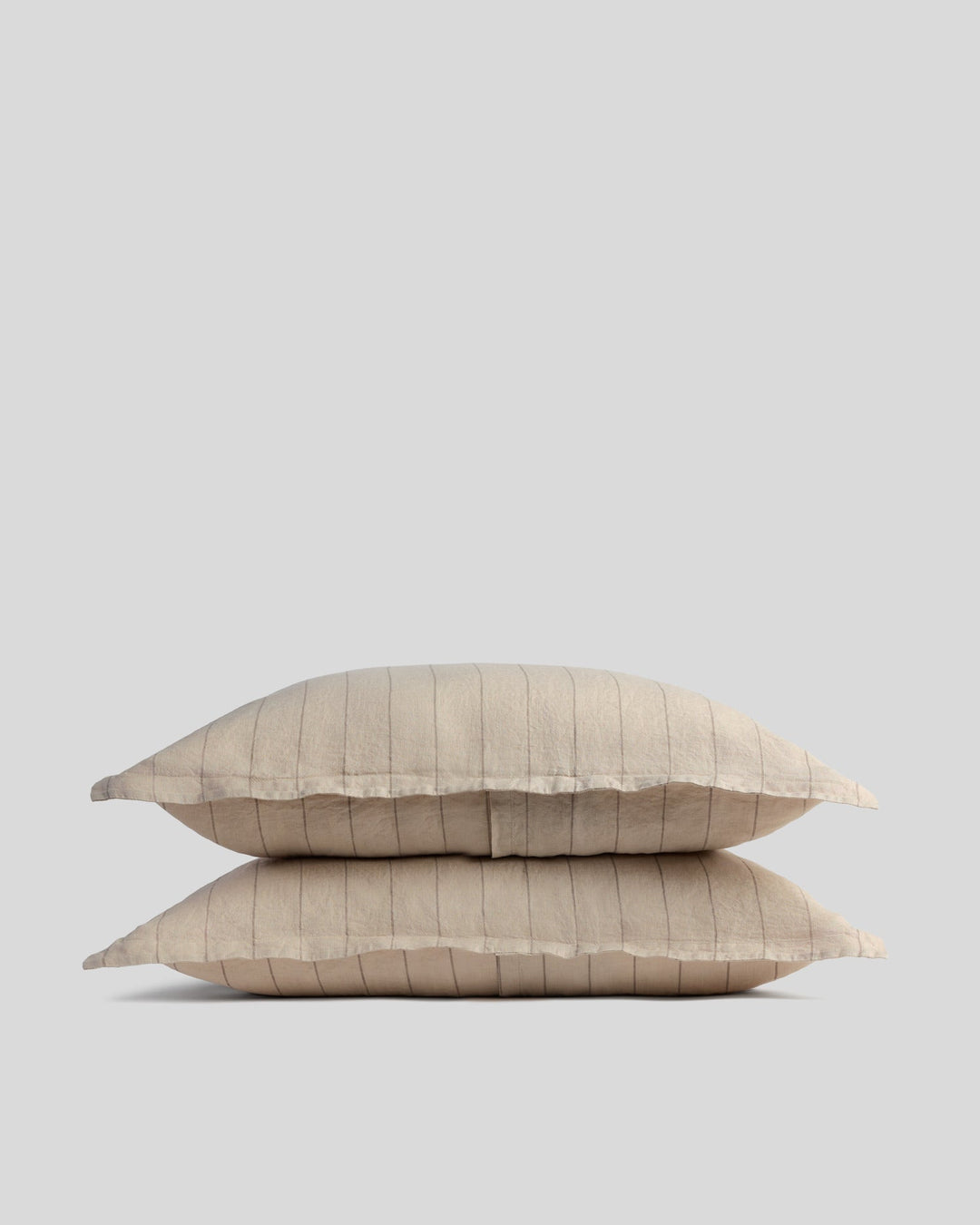 Linen Sham Set Bone Stripe