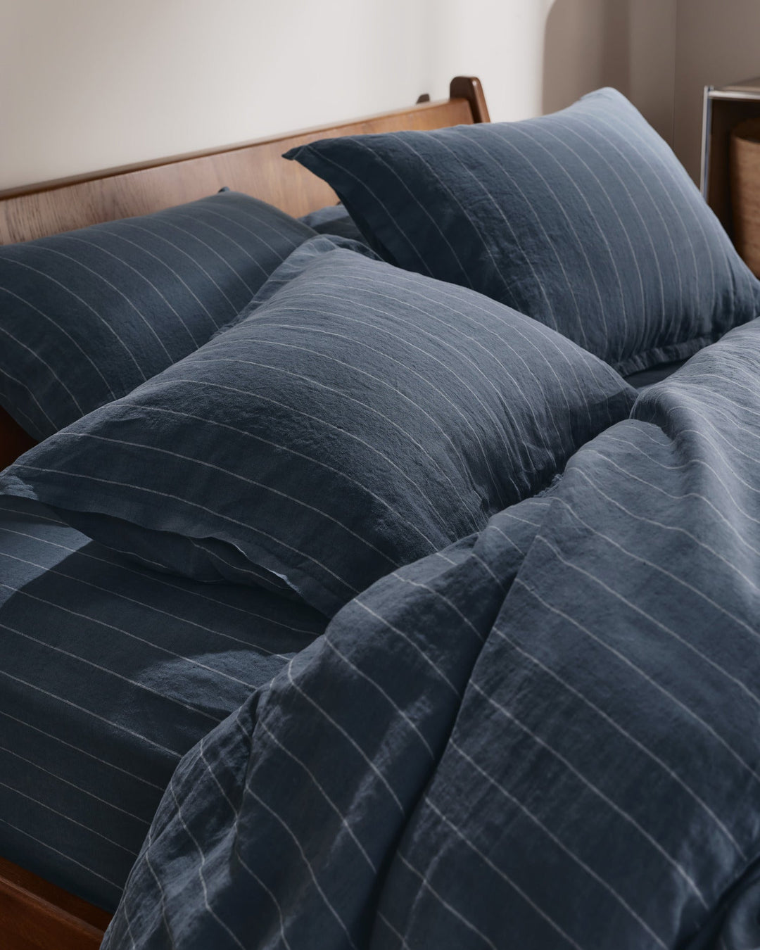 Linen Sham Set Dusk Stripe