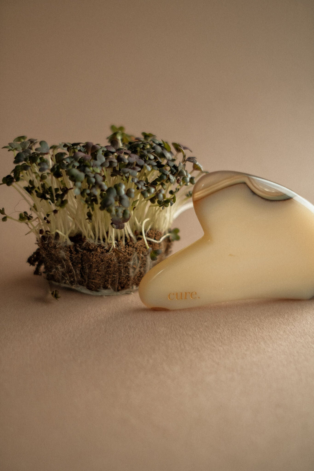 Natural Agate Heart Gua Sha