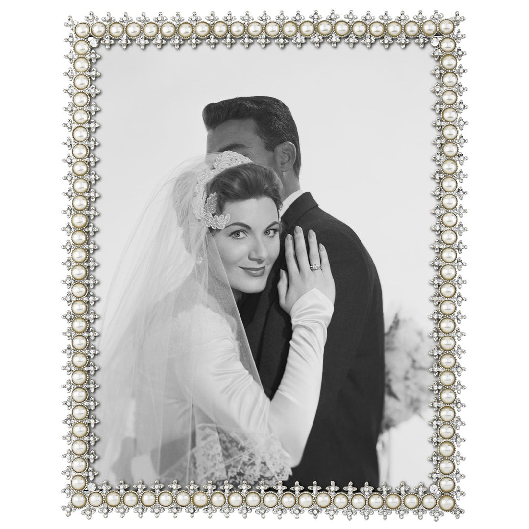 Crystal &amp; Pearl Picture Frame