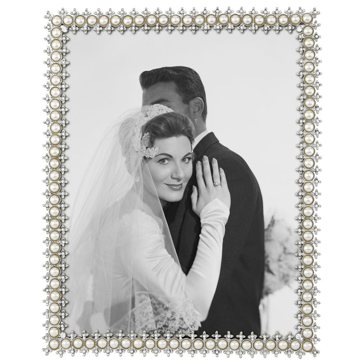 Crystal &amp; Pearl Picture Frame