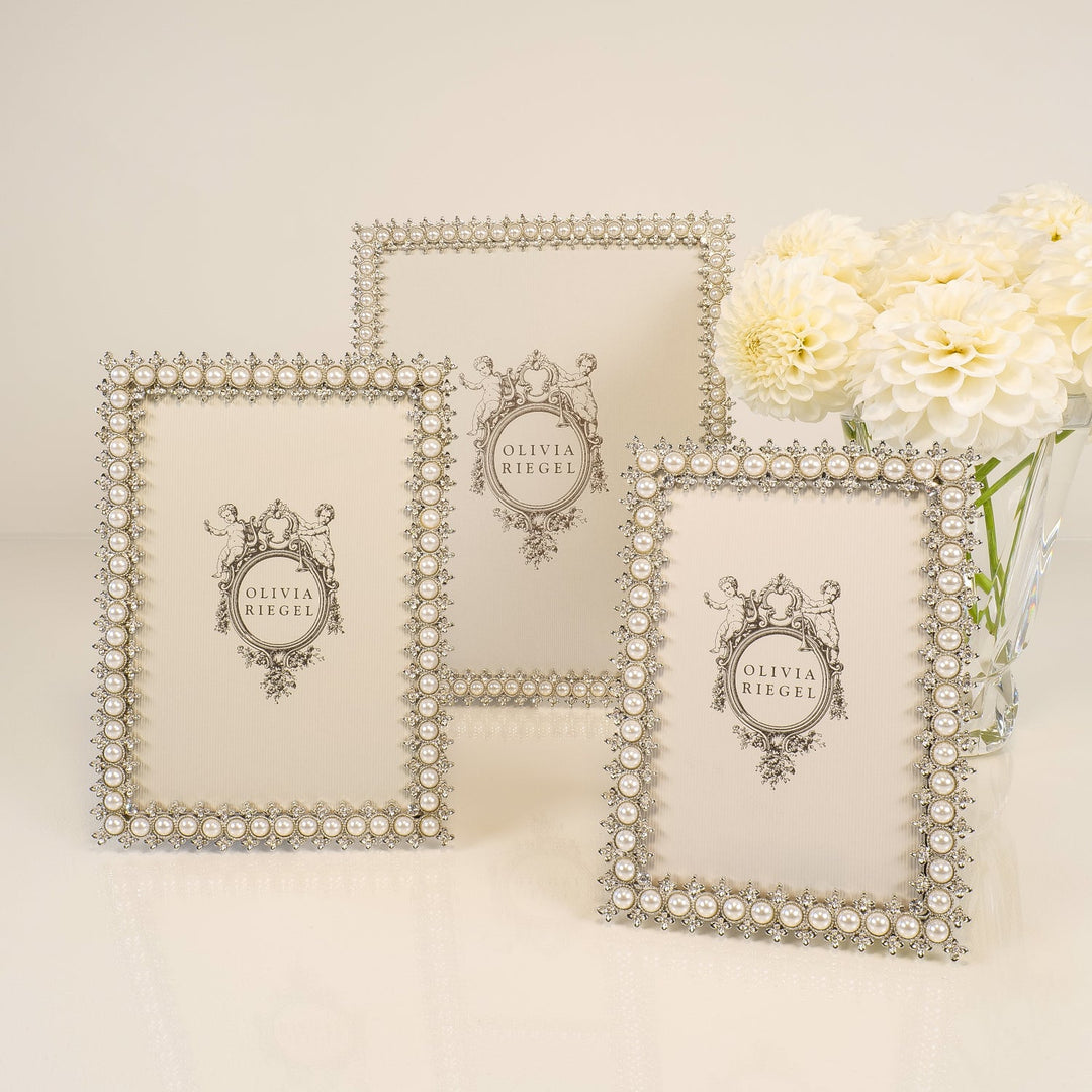 Crystal &amp; Pearl Picture Frame