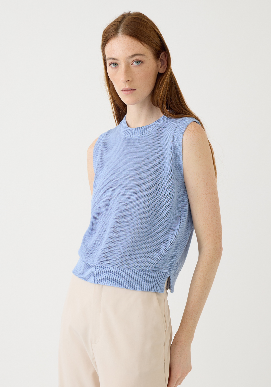 Olympia Cotton Linen Top