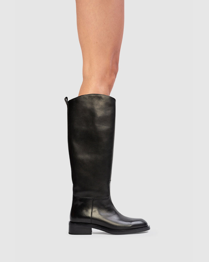 Pace 40MM Leather Boot Black