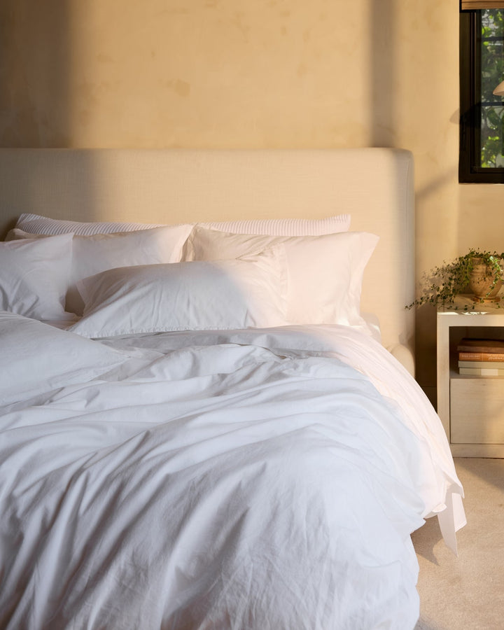 Percale Duvet Cover White