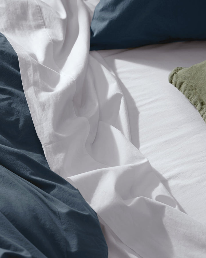 Percale Fitted Sheet White