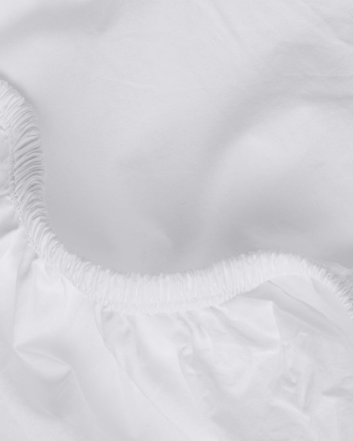 Percale Fitted Sheet White