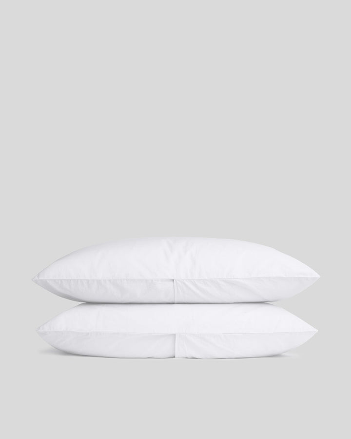 Percale Pillowcase Set White