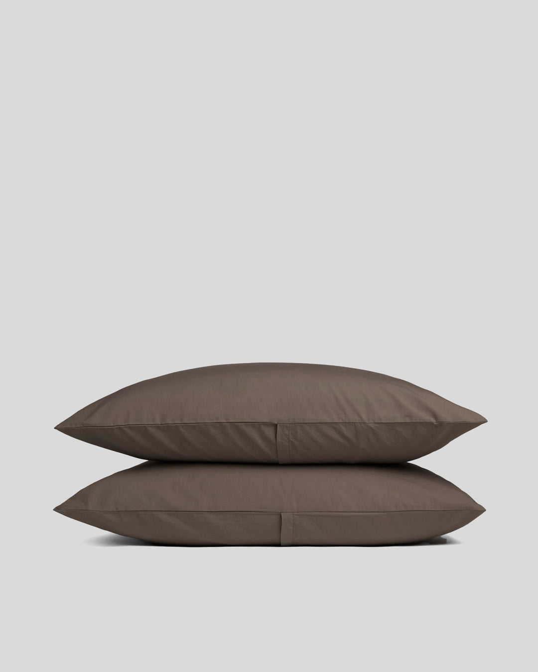 Percale Pillowcase Set Warm Grey
