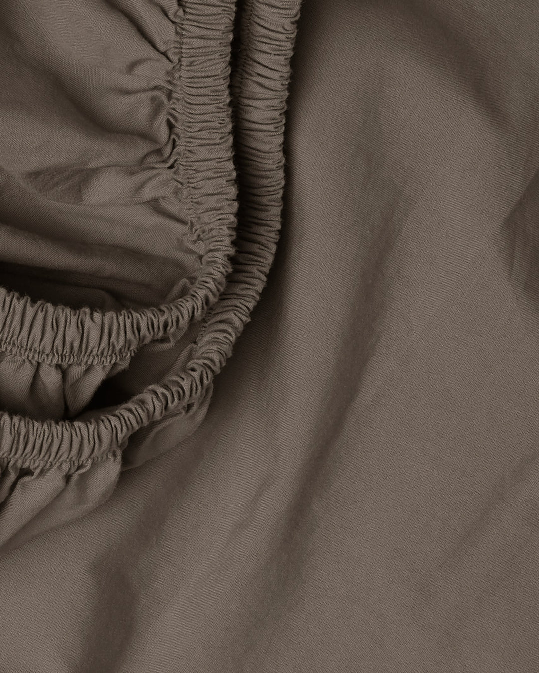 Percale Fitted Sheet Warm Grey