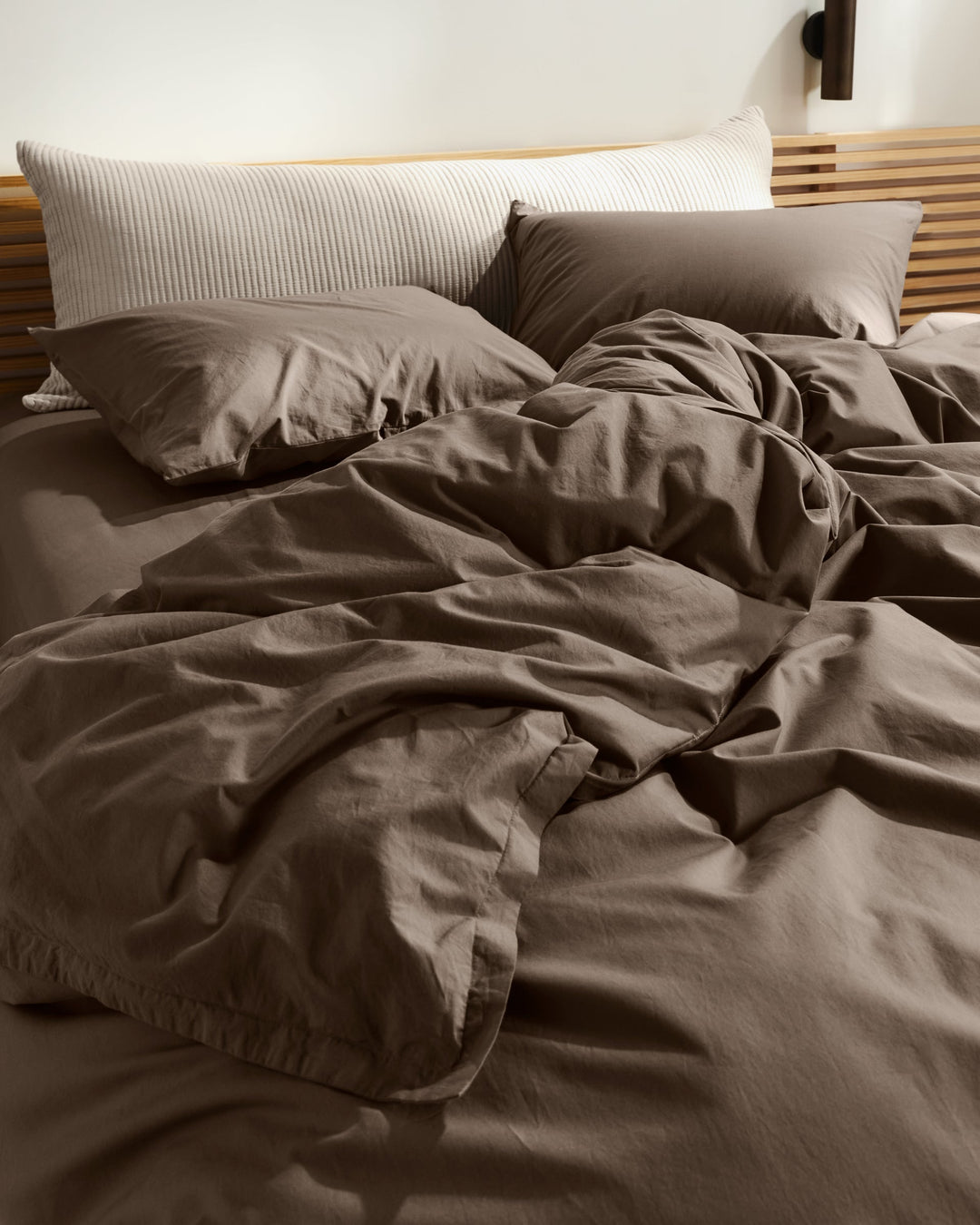 Percale Duvet Cover Warm Grey