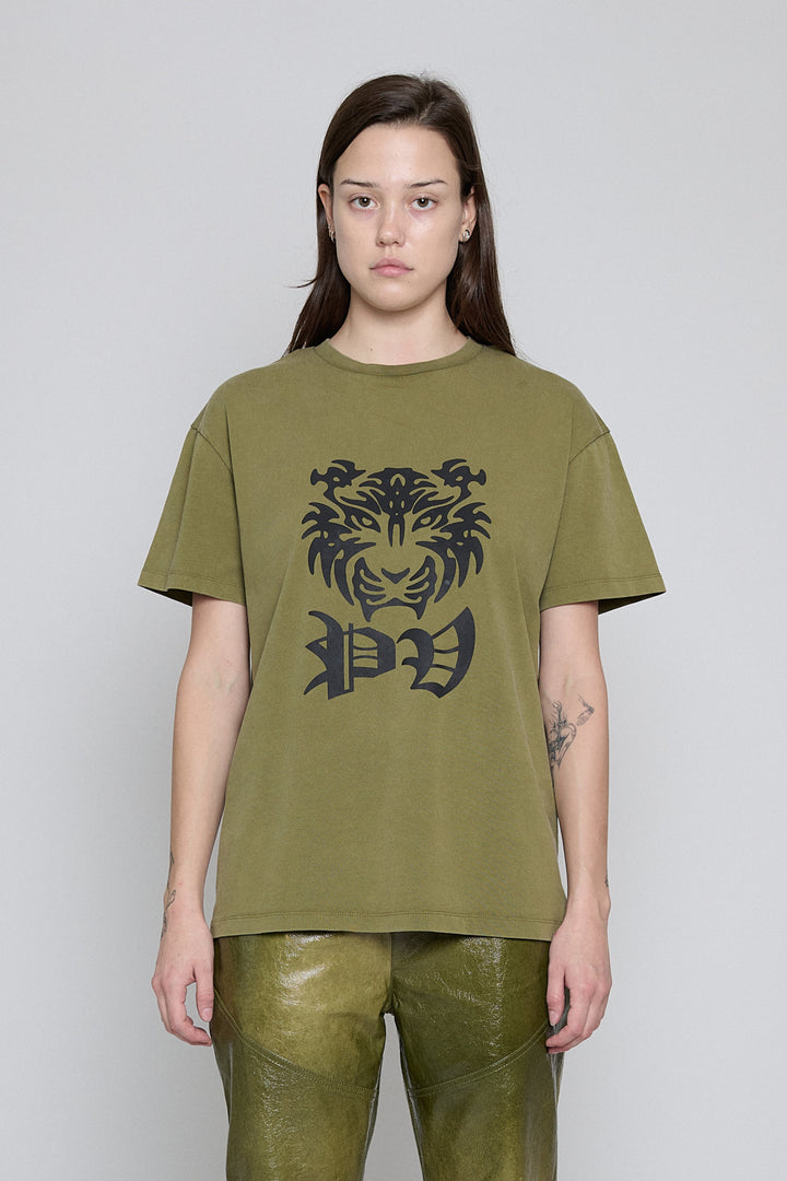 PV Tiger Printed Tee Olive