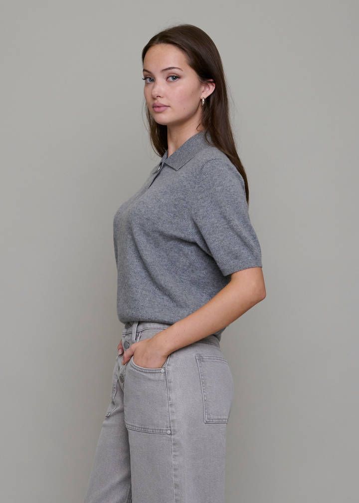 Dakota Cashmere Shirt Stone