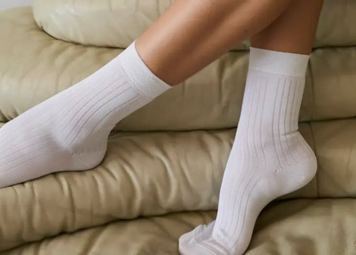 2-Pack Italian Silky Rib Socks