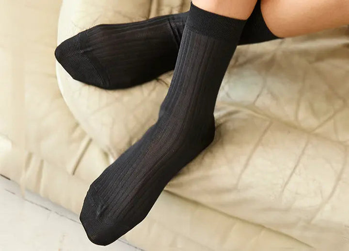 2-Pack Italian Silky Rib Socks