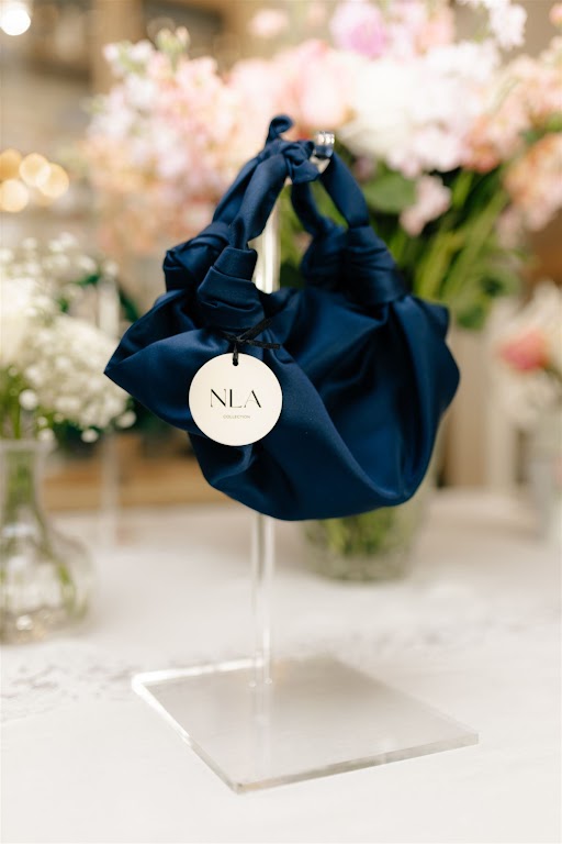 Silk Knot Bag Navy