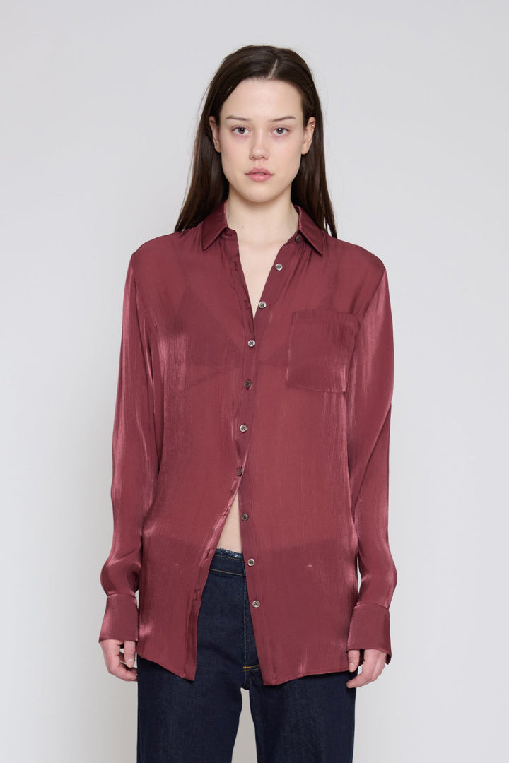 Relaxed Button Down Wine