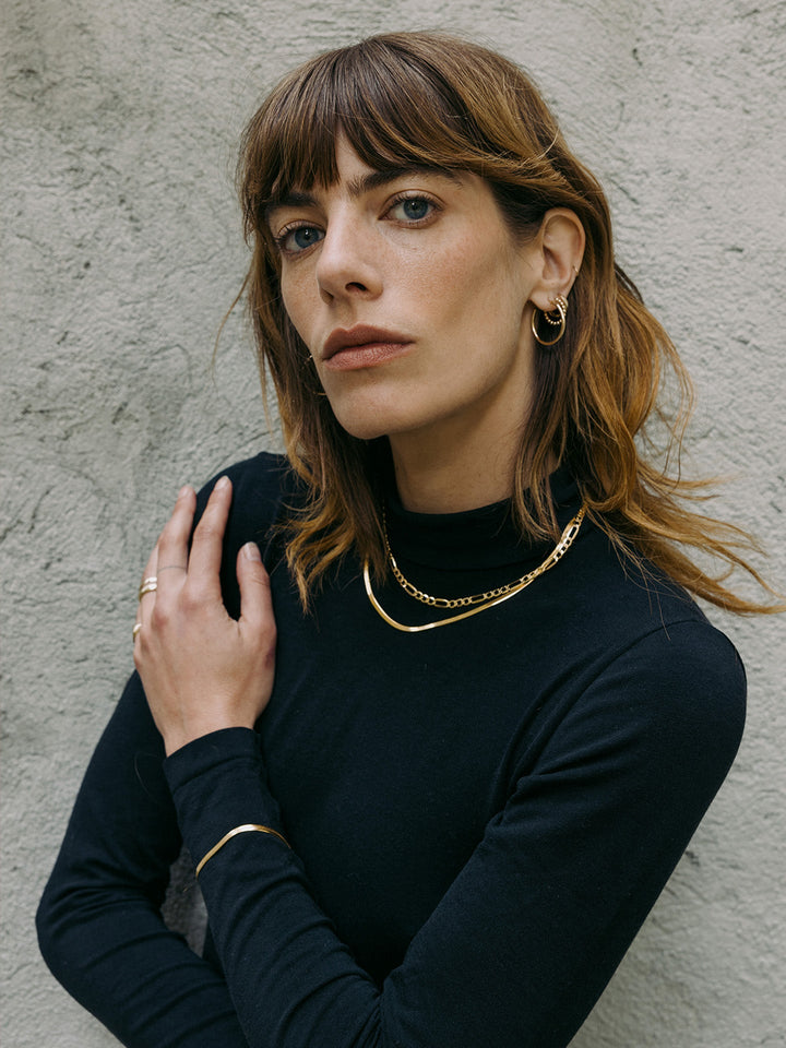 Vermeil Herringbone Necklace