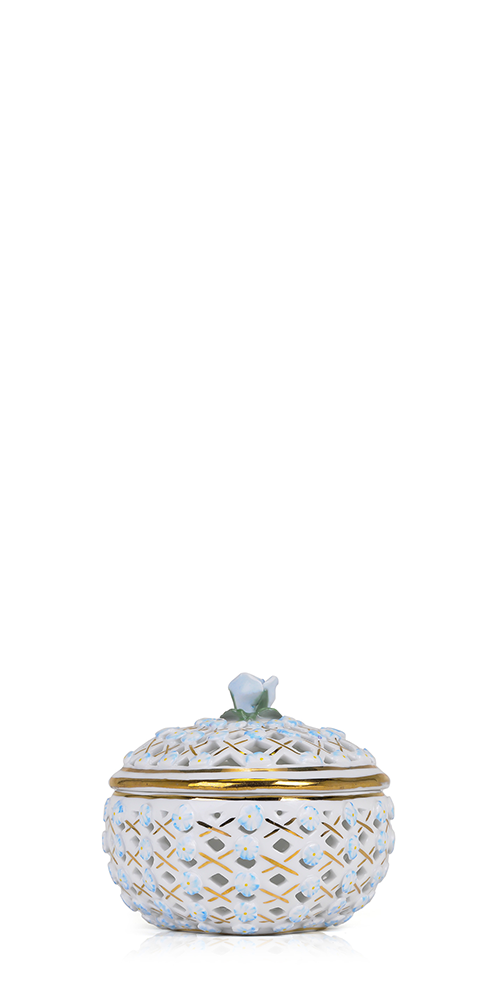 Porcelain Floral Lattice Jar