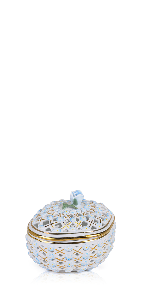 Porcelain Floral Lattice Jar