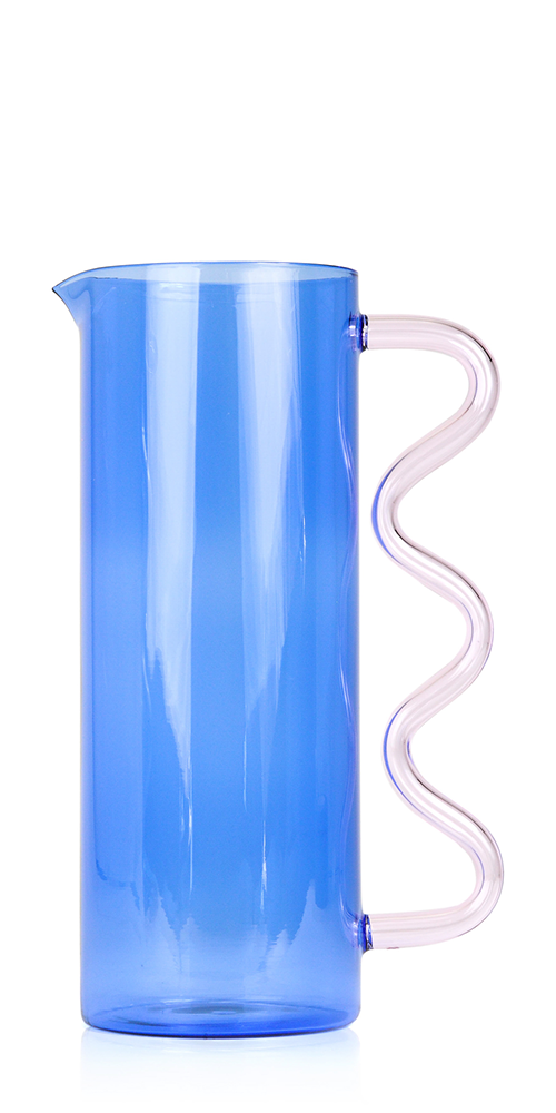 Wave Pitcher Blue/Pink