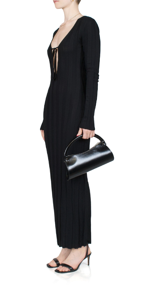 Liaison Knit Keyhole Maxi Dress