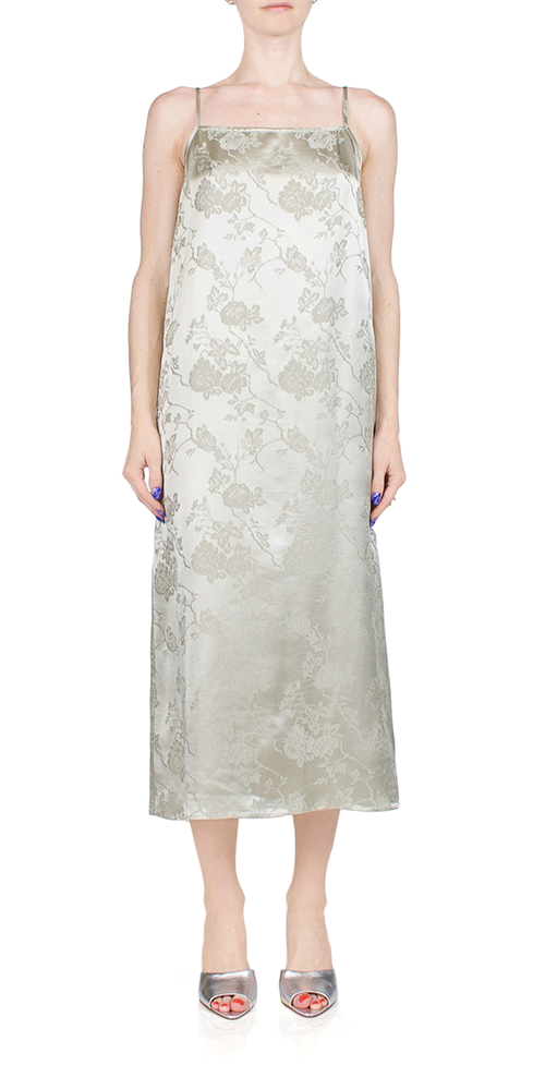 Jacquard Slip Dress Ash