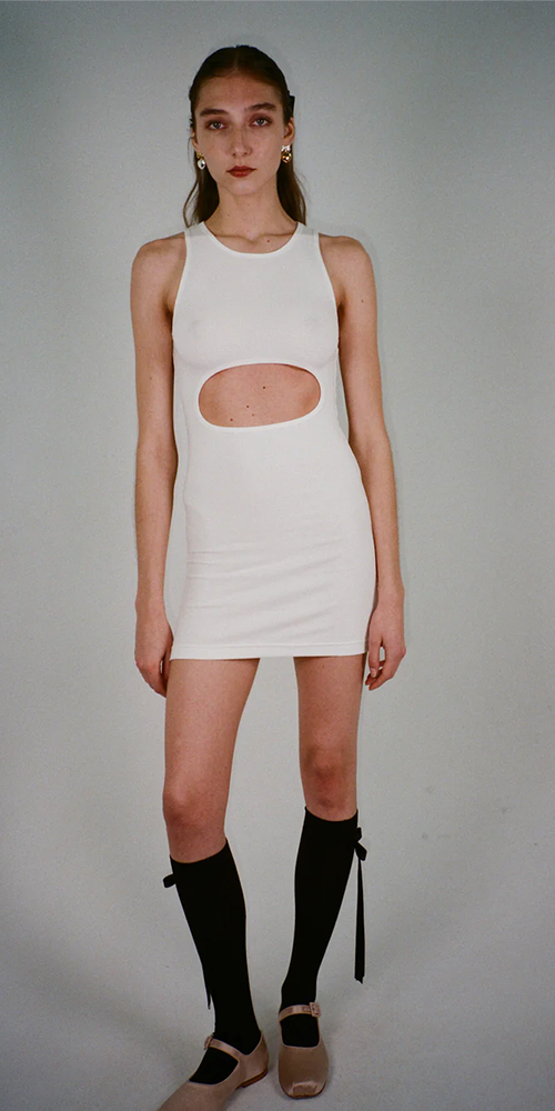 Riblet Tank Dress