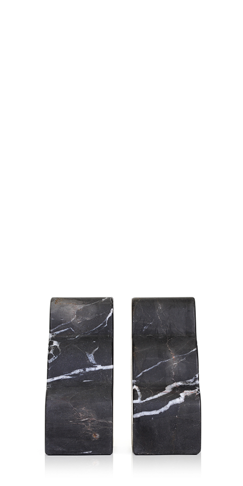 Cloud Bookend Nero Marble