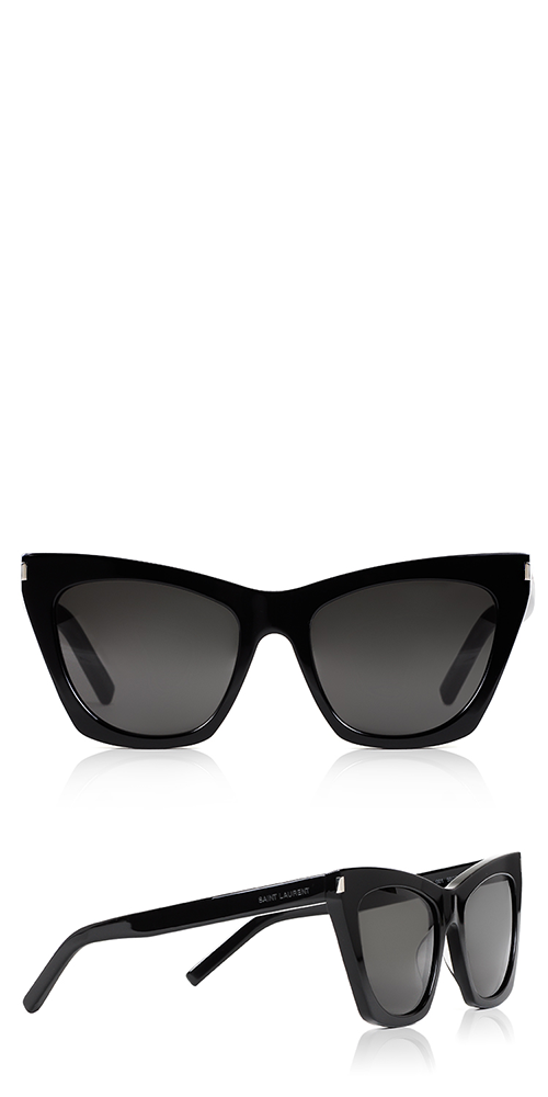 Saint Laurent Monogram Hinge Narrow Cat Eye Sunglasses