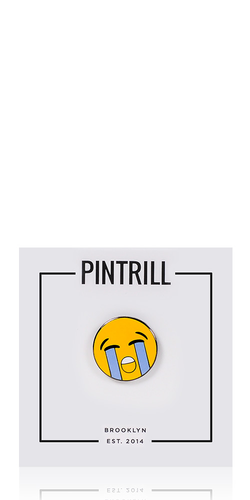 Crying Face pin
