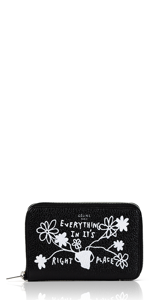 Hand Painted Zip Wallet