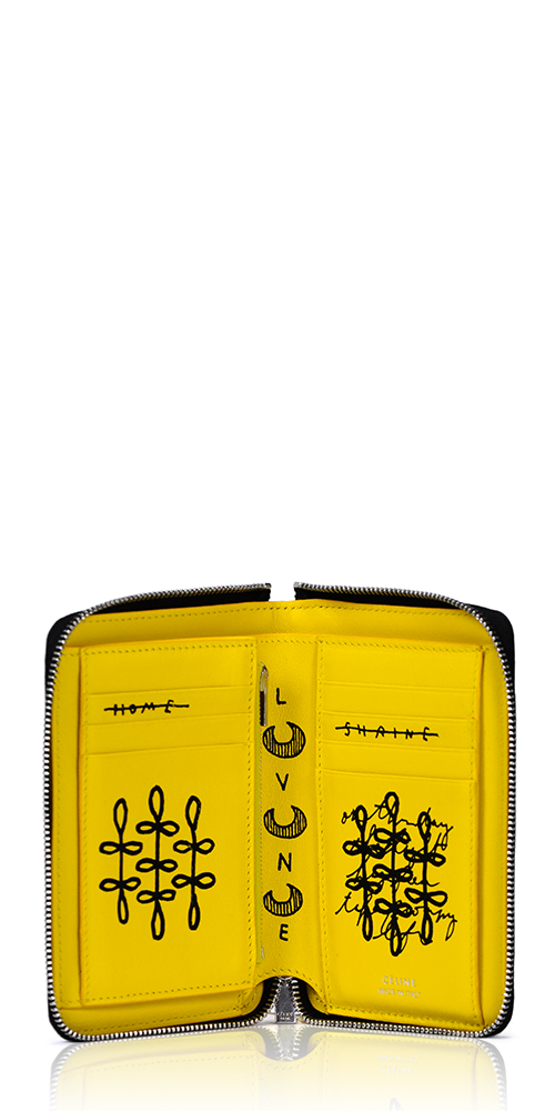Hand Painted Zip Wallet
